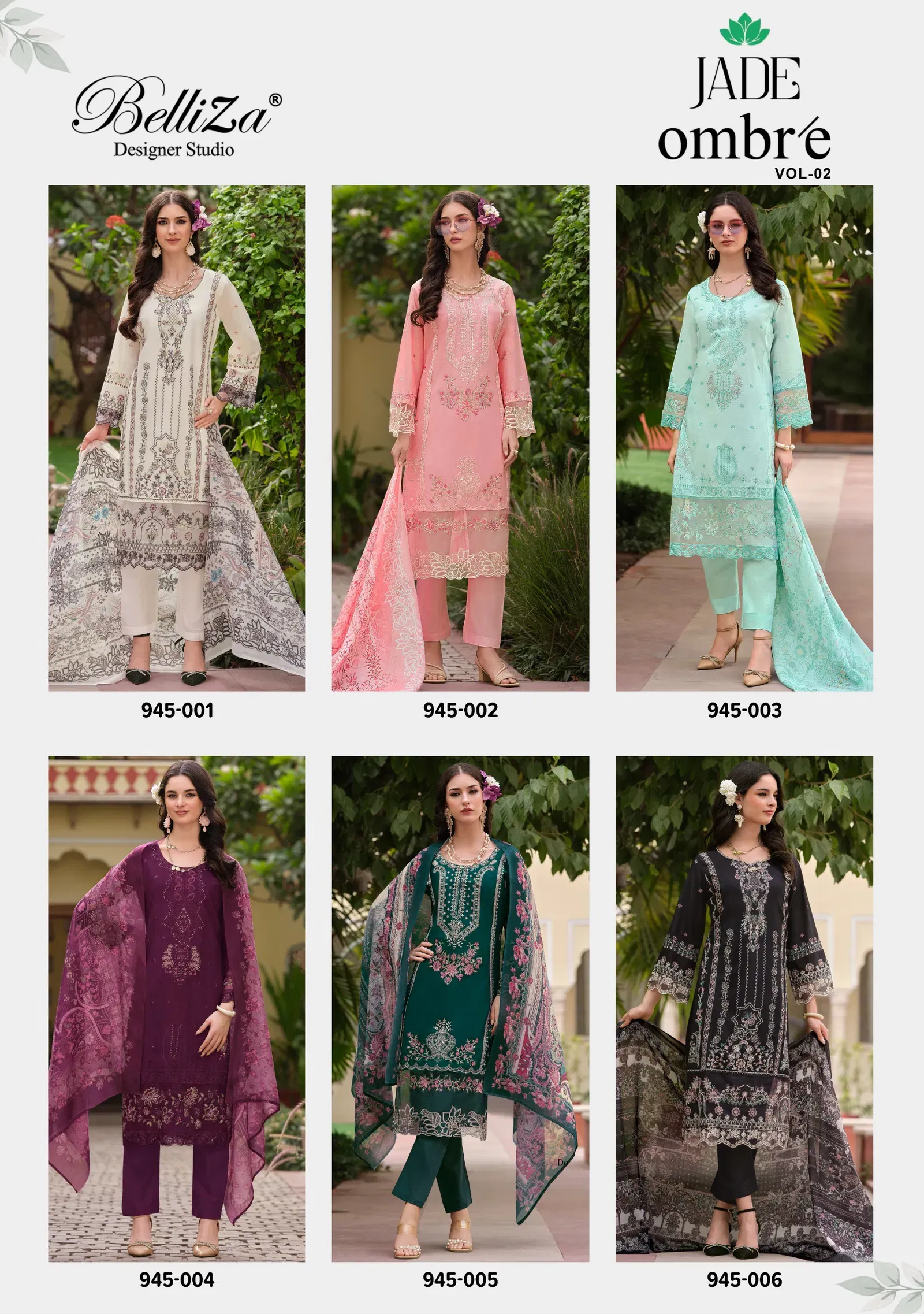 Belliza Jade Ombre Vol 2 Lawn Cotton With Embroidery Dress Material Collection Wholesale 13 Beautiful Belliza Jade Ombre Vol 2 Lawn Cotton With Embroidery Dress Material Collection Wholesale 2026
