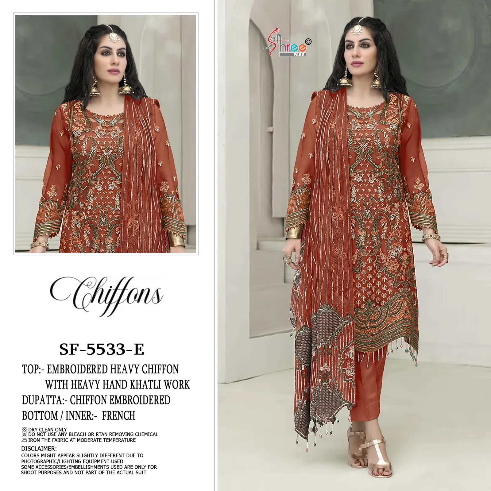 Shree Sf 5533 Vol 2 Chiffon With Embroidery Pakistani Salwar Kameez Collection Wholesale 4 Latest Shree Sf 5533 Vol 2 Chiffon With Embroidery Pakistani Salwar Kameez Collection Wholesale 2026