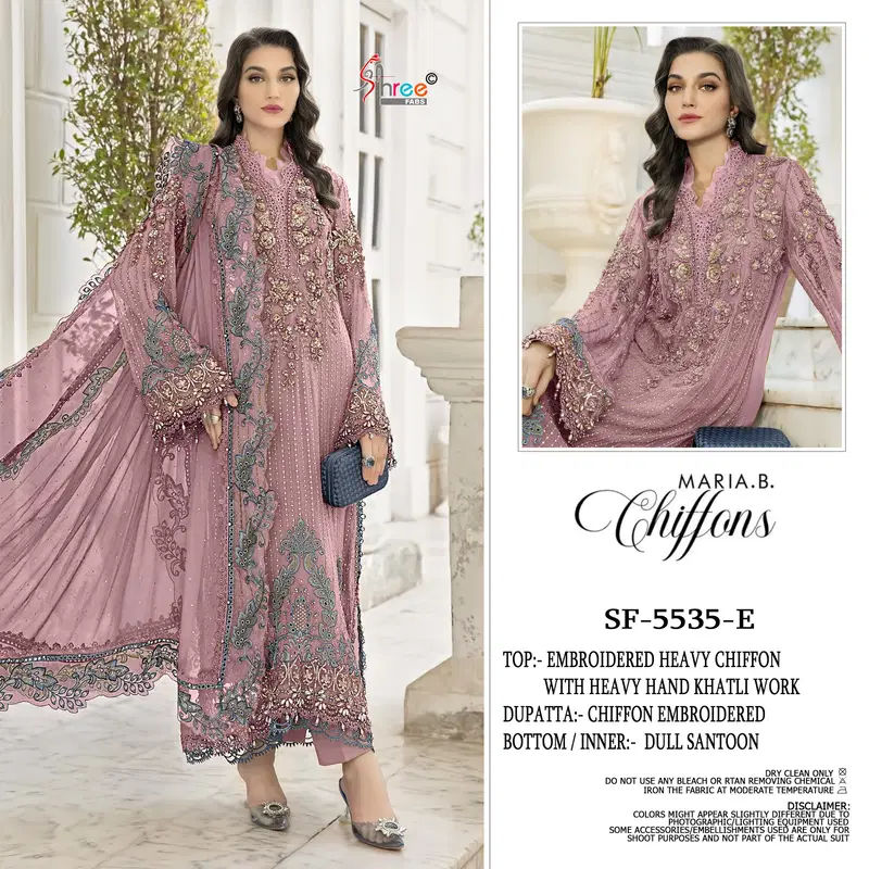 Shree Sf 5535 D To G Chiffon With Embroidery Pakistani Salwar Kameez Wholesale 4 Latest Shree Sf 5535 D To G Chiffon With Embroidery Pakistani Salwar Kameez Wholesale 2026
