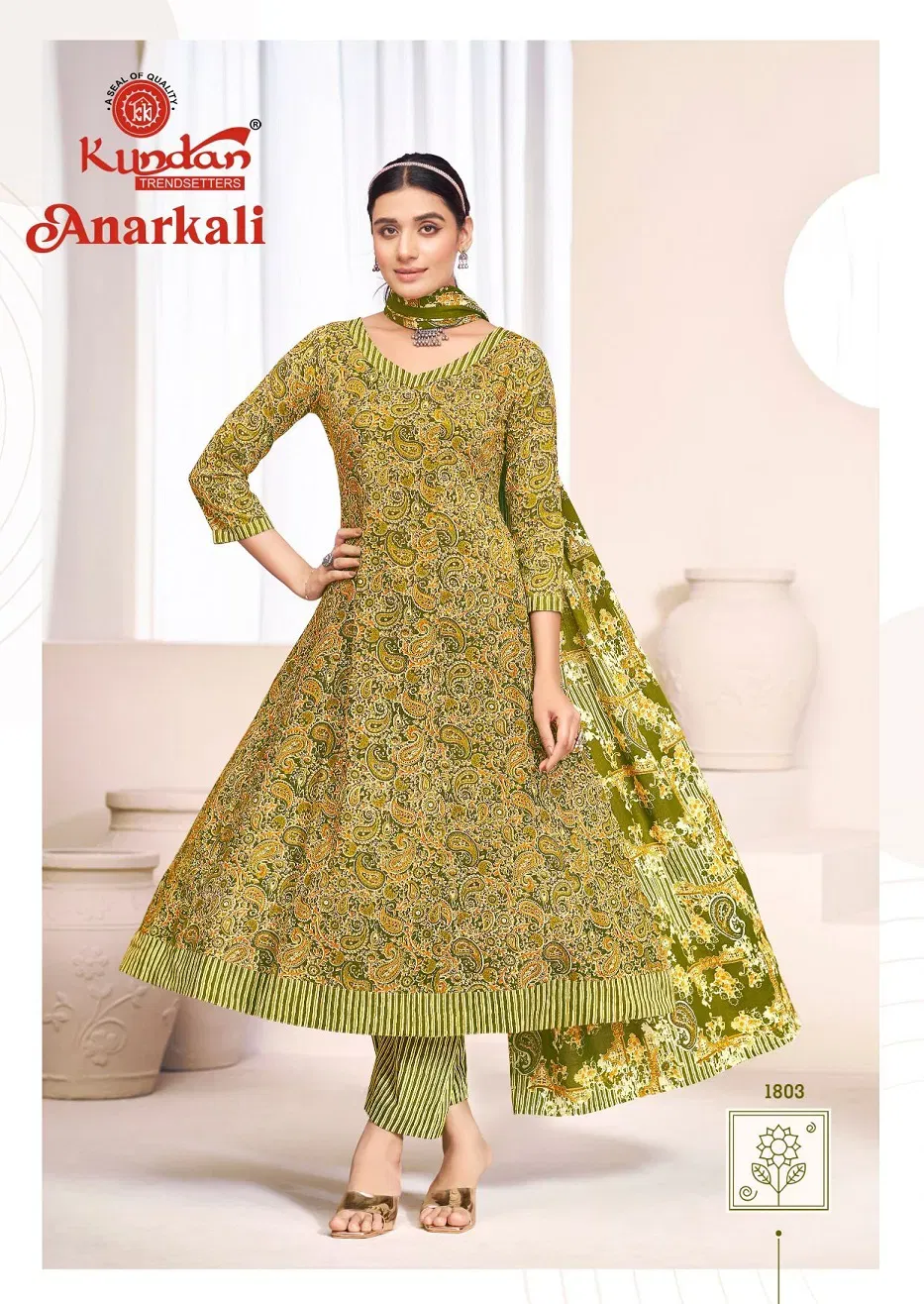 Kundan Anarkali Vol 1 Cotton Anarkali Style Kurti Pant With Dupatta Wholesale 5 Latest Kundan Anarkali Vol 1 Cotton Anarkali Style Kurti Pant With Dupatta Wholesale 2026