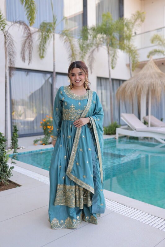 Buy Lekha KA 1233 Silk Sequins Embroidery Top Sharara With Dupatta Wholesale 2026