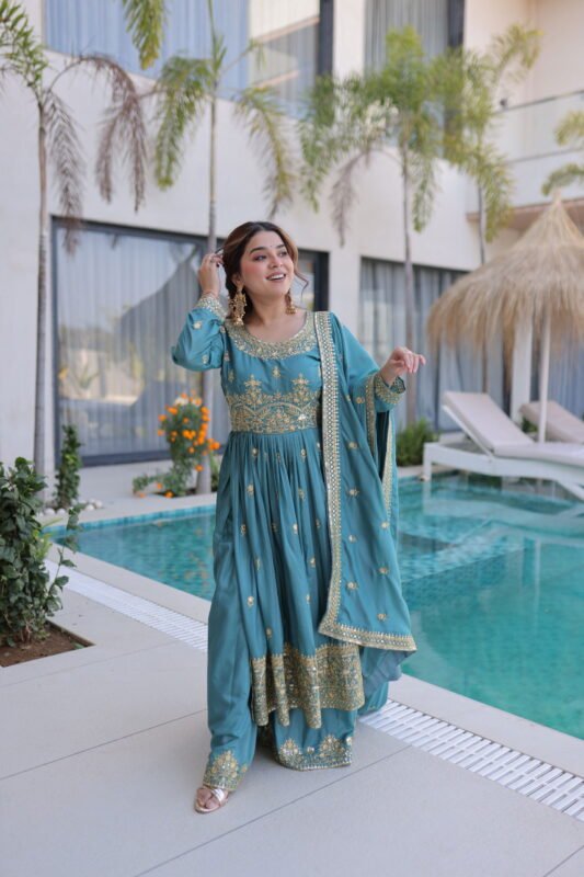 Buy Lekha KA 1233 Silk Sequins Embroidery Top Sharara With Dupatta Wholesale 2026