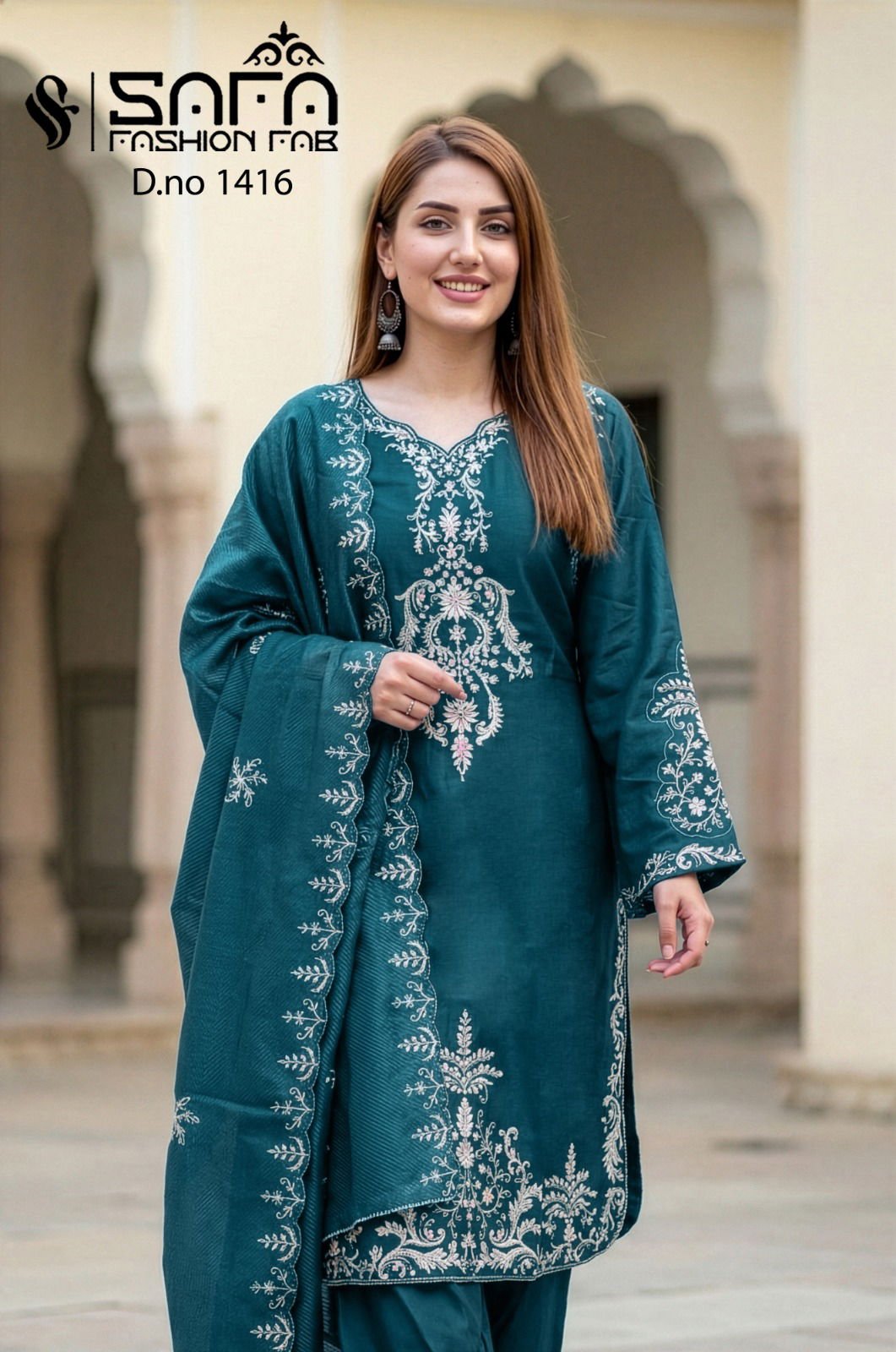 Luxury Pret 1416 Viscose Blanded Fabric Pakistani Readymade Collection Wholesale