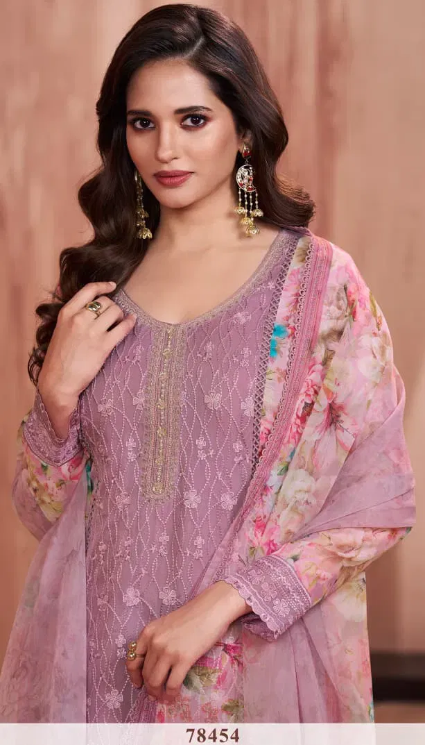 Vinay Kuleesh Pankh Silk Chiffon With Embroidery Salwar Kameez Wholesale 5 Stylish Vinay Kuleesh Pankh Silk Chiffon With Embroidery Salwar Kameez Wholesale 2026