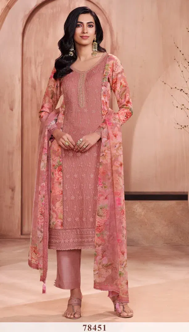 Vinay Kuleesh Pankh Silk Chiffon With Embroidery Salwar Kameez Wholesale 7 Stylish Vinay Kuleesh Pankh Silk Chiffon With Embroidery Salwar Kameez Wholesale 2026