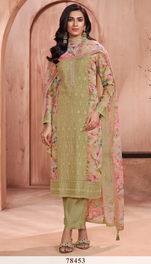 Vinay Kuleesh Pankh Silk Chiffon With Embroidery Salwar Kameez Wholesale 9 Stylish Vinay Kuleesh Pankh Silk Chiffon With Embroidery Salwar Kameez Wholesale 2026
