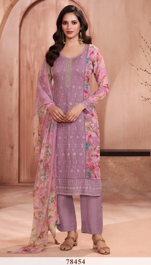 Vinay Kuleesh Pankh Silk Chiffon With Embroidery Salwar Kameez Wholesale 10 Stylish Vinay Kuleesh Pankh Silk Chiffon With Embroidery Salwar Kameez Wholesale 2026
