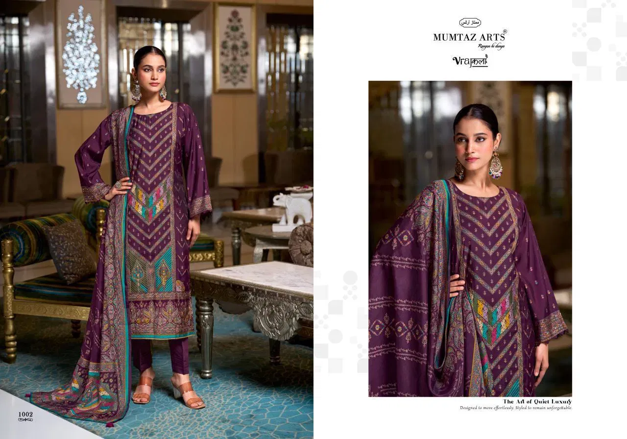 Mumtaz Akshithi Viscose Modal With Printed Handwork Dress Material Wholesale 5 Beautiful Mumtaz Akshithi Viscose Modal With Printed Handwork Dress Material Wholesale 2026