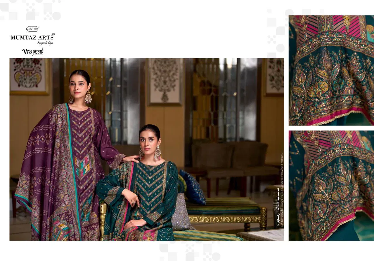 Mumtaz Akshithi Viscose Modal With Printed Handwork Dress Material Wholesale 7 Beautiful Mumtaz Akshithi Viscose Modal With Printed Handwork Dress Material Wholesale 2026