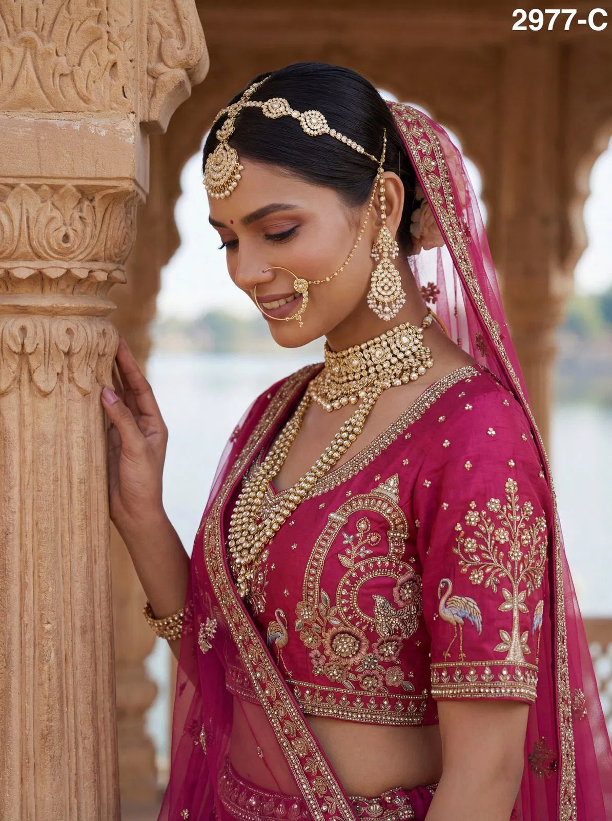 Anjani 2977 Magnificent Embroidered Designer Bridal Lehenga Choli Collection Wholesale