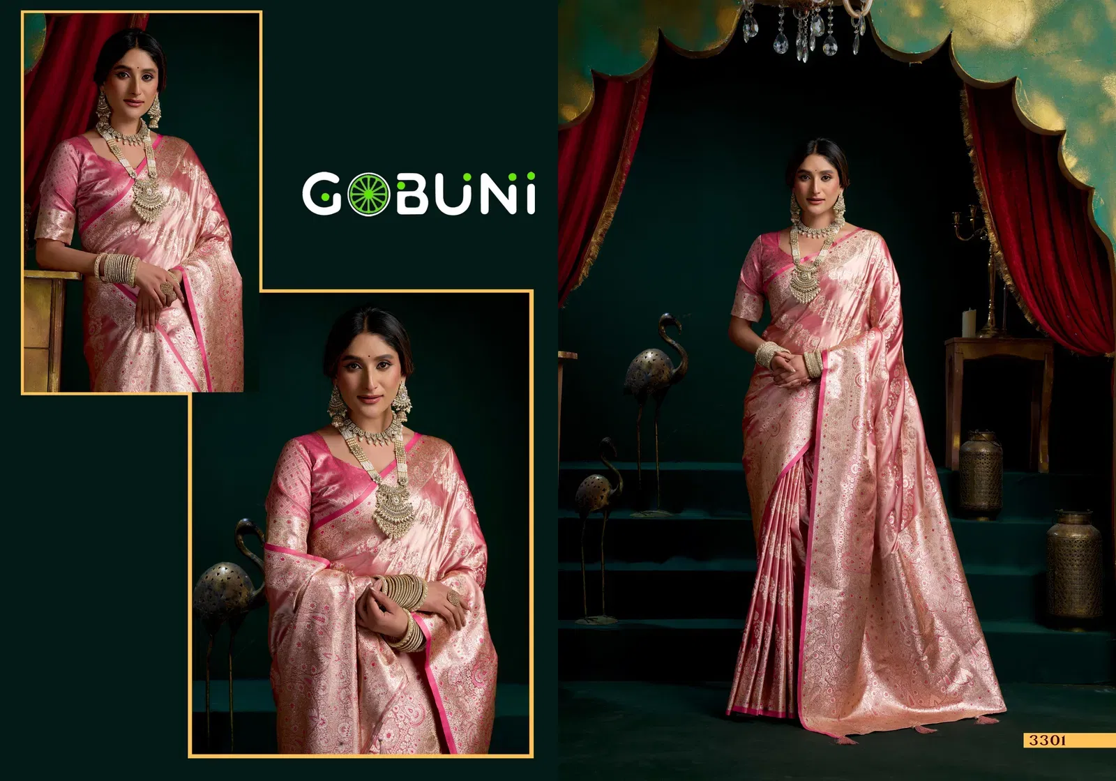 Gobuni Shreemati Satin Silk Fancy Pumpum Pallu Saree Collection Wholesale 4 Stylish Gobuni Shreemati Satin Silk Fancy Pumpum Pallu Saree Collection Wholesale 2026