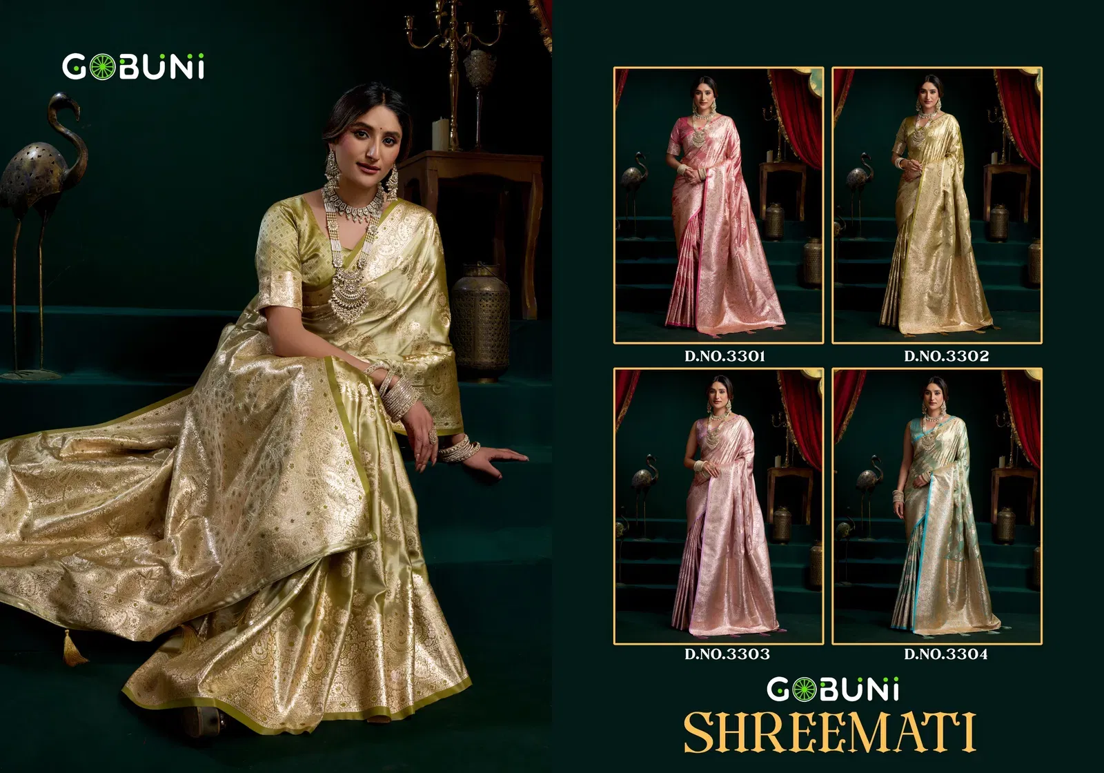Gobuni Shreemati Satin Silk Fancy Pumpum Pallu Saree Collection Wholesale 13 Stylish Gobuni Shreemati Satin Silk Fancy Pumpum Pallu Saree Collection Wholesale 2026