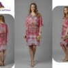 Jisha Kaftan Silk Poncho Vol 6 Feather Silk Digital Printed Kaftans Wholesale