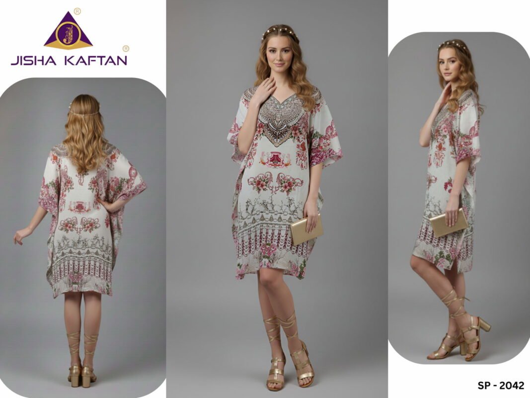 Launching Jisha Kaftan Silk Poncho Vol 6 Feather Silk Digital Printed Kaftans Wholesale 2026 3 Launching Jisha Kaftan Silk Poncho Vol 6 Feather Silk Digital Printed Kaftans Wholesale 2026