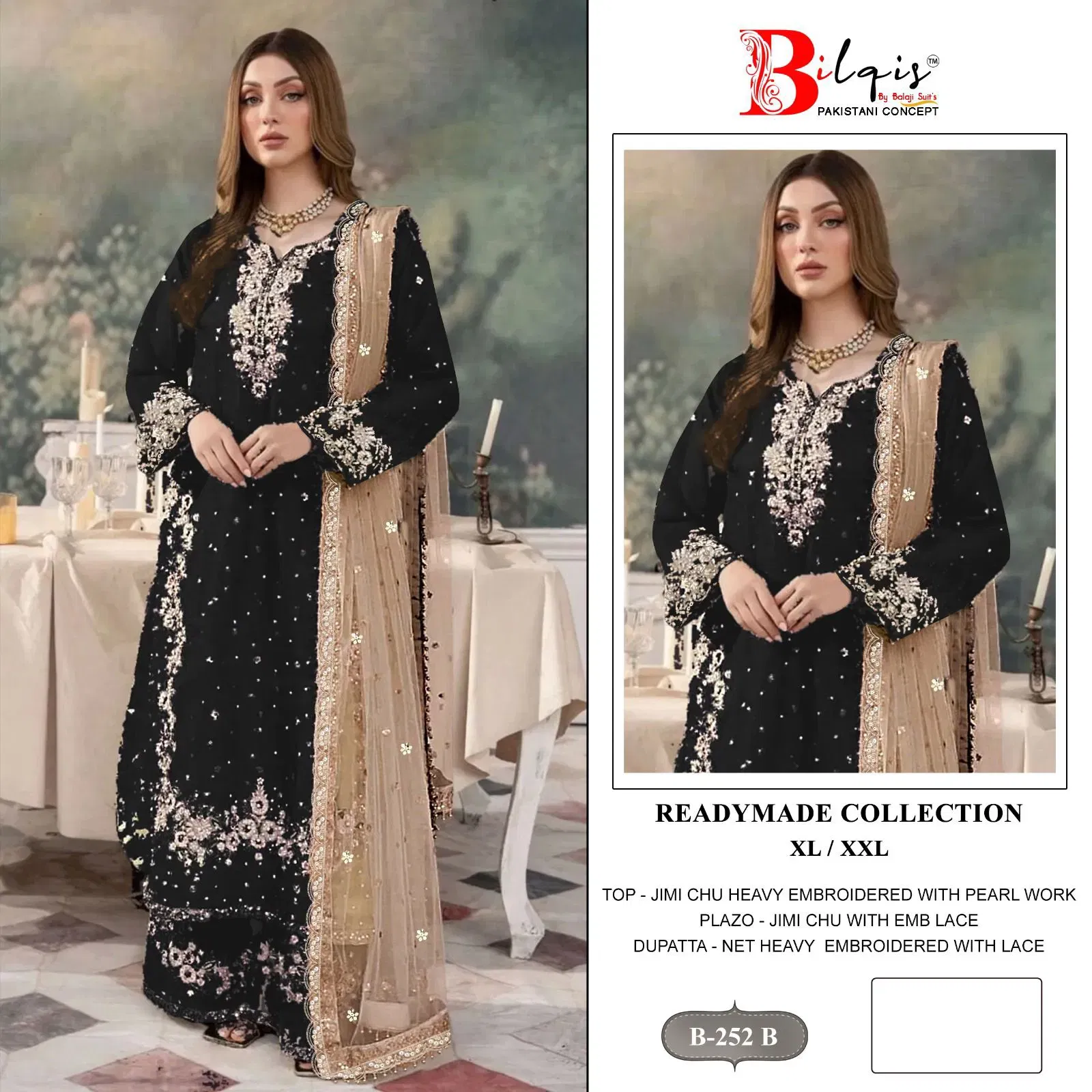 Bilqis B 252 A To D Readymade Jimmy Choo Embroidered Pakistani Suits Collection Wholesale 6 Buy Bilqis B 252 A To D Readymade Jimmy Choo Embroidered Pakistani Suits Collection Wholesale 2026