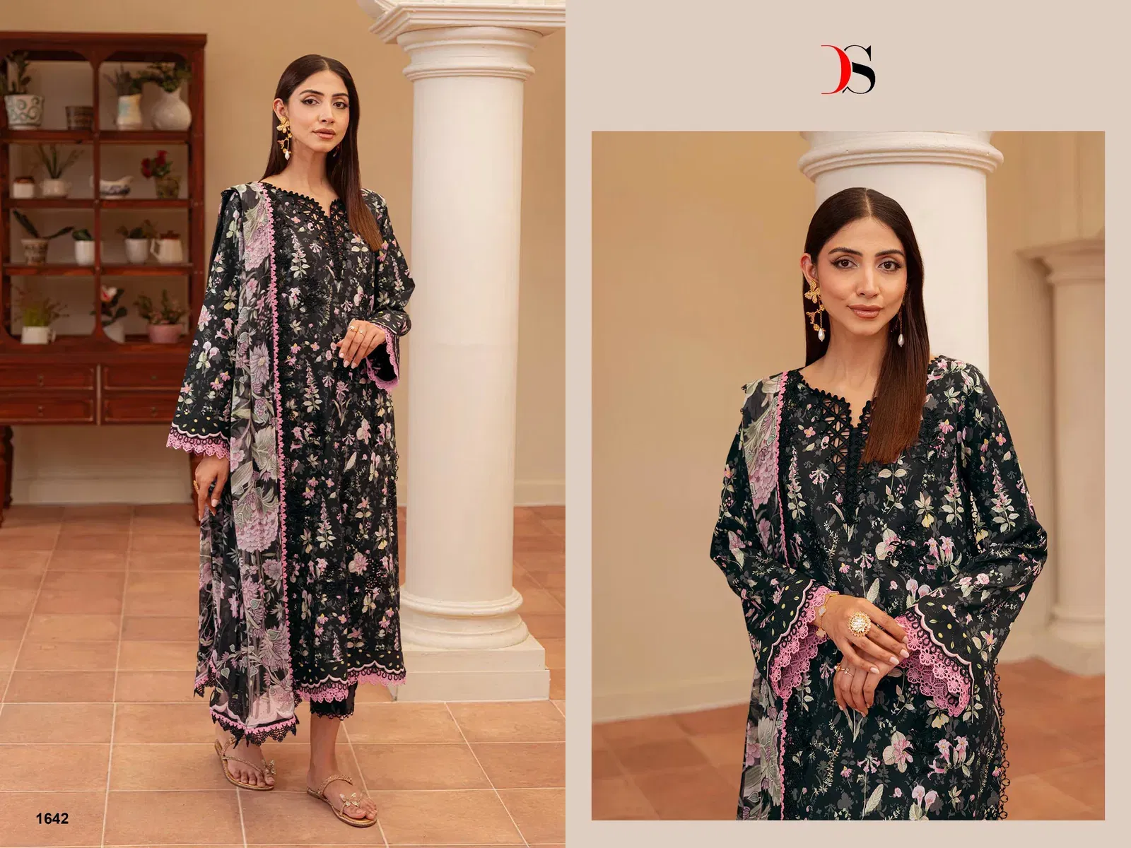 Deepsy Jade Flora Vol 3 Chiffon Dupatta Cotton Pakistani Salwar Kameez Collection Wholesale 5 Latest Deepsy Jade Flora Vol 3 Chiffon Dupatta Cotton Pakistani Salwar Kameez Collection Wholesale 2026