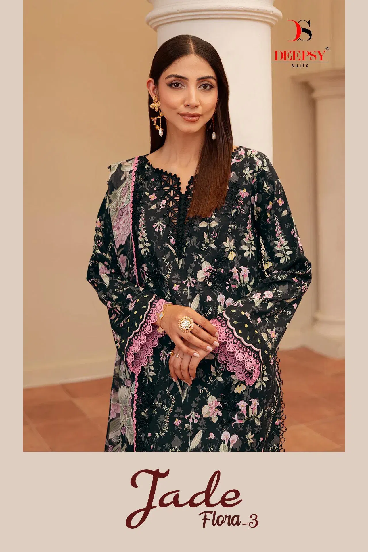 Deepsy Jade Flora Vol 3 Cotton Dupatta Cotton Pakistani Salwar Kameez Collection Wholesale