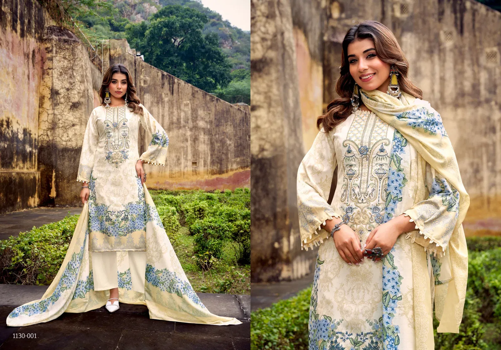 Romani Aarzu Vol 27 Cotton Digital Print With Work Dress Material Collection Wholesale 4 Romani Aarzu Vol 27 Cotton Digital Print With Work Dress Material Collection Wholesale