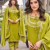 Naisha K 646 Roman Glass With Work Kurti Pant And Dupatta Collection Wholesale 2 Naisha K 646 Roman Glass With Work Kurti Pant And Dupatta Collection Wholesale