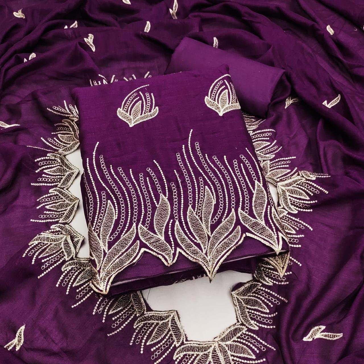 Designer Rashmi Vichitra Silk Multi Work Dress Material Collection Wholesale 4 Stylish Designer Rashmi Vichitra Silk Multi Work Dress Material Collection Wholesale 2026