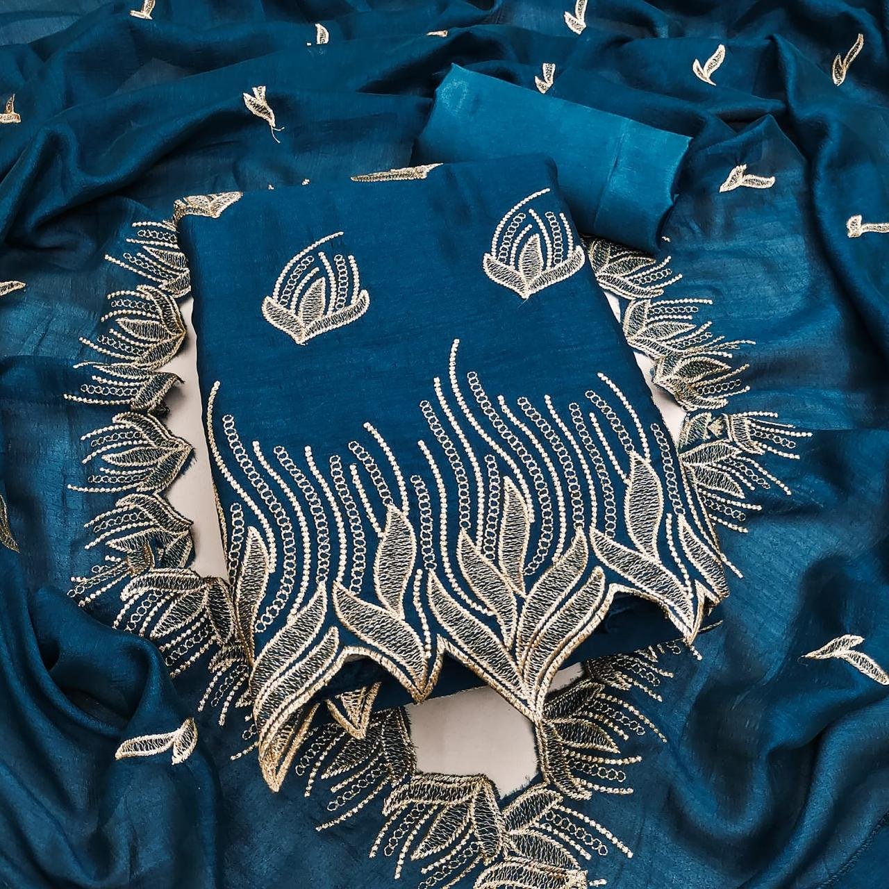 Designer Rashmi Vichitra Silk Multi Work Dress Material Collection Wholesale 9 Stylish Designer Rashmi Vichitra Silk Multi Work Dress Material Collection Wholesale 2026