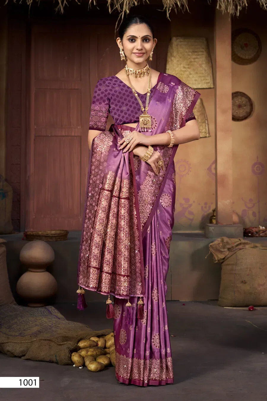 Saroj Sandalwood Satin Saroski Vol 1 Rich Pallu Silk Saree Collection Wholesale 4 Latest Saroj Sandalwood Satin Saroski Vol 1 Rich Pallu Silk Saree Collection Wholesale 2026