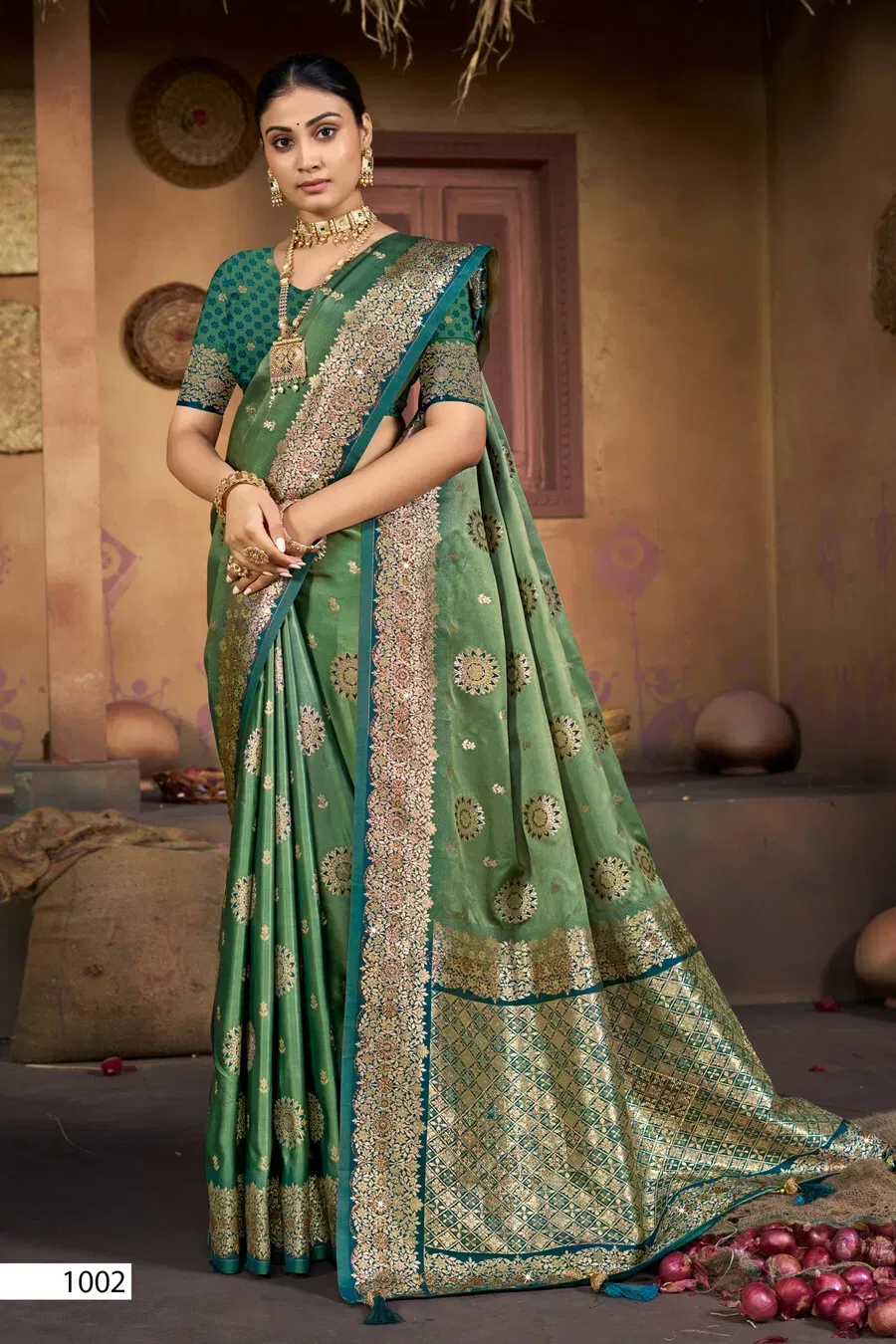 Saroj Sandalwood Satin Saroski Vol 1 Rich Pallu Silk Saree Collection Wholesale 5 Latest Saroj Sandalwood Satin Saroski Vol 1 Rich Pallu Silk Saree Collection Wholesale 2026
