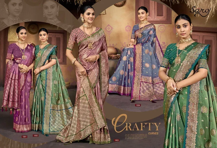 Saroj Sandalwood Satin Saroski Vol 1 Rich Pallu Silk Saree Collection Wholesale 8 Latest Saroj Sandalwood Satin Saroski Vol 1 Rich Pallu Silk Saree Collection Wholesale 2026
