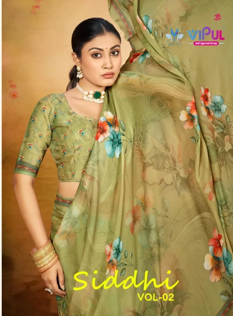 Vipul Siddhi Vol 2 Georgette Casual Wear Saree Collection Wholesale