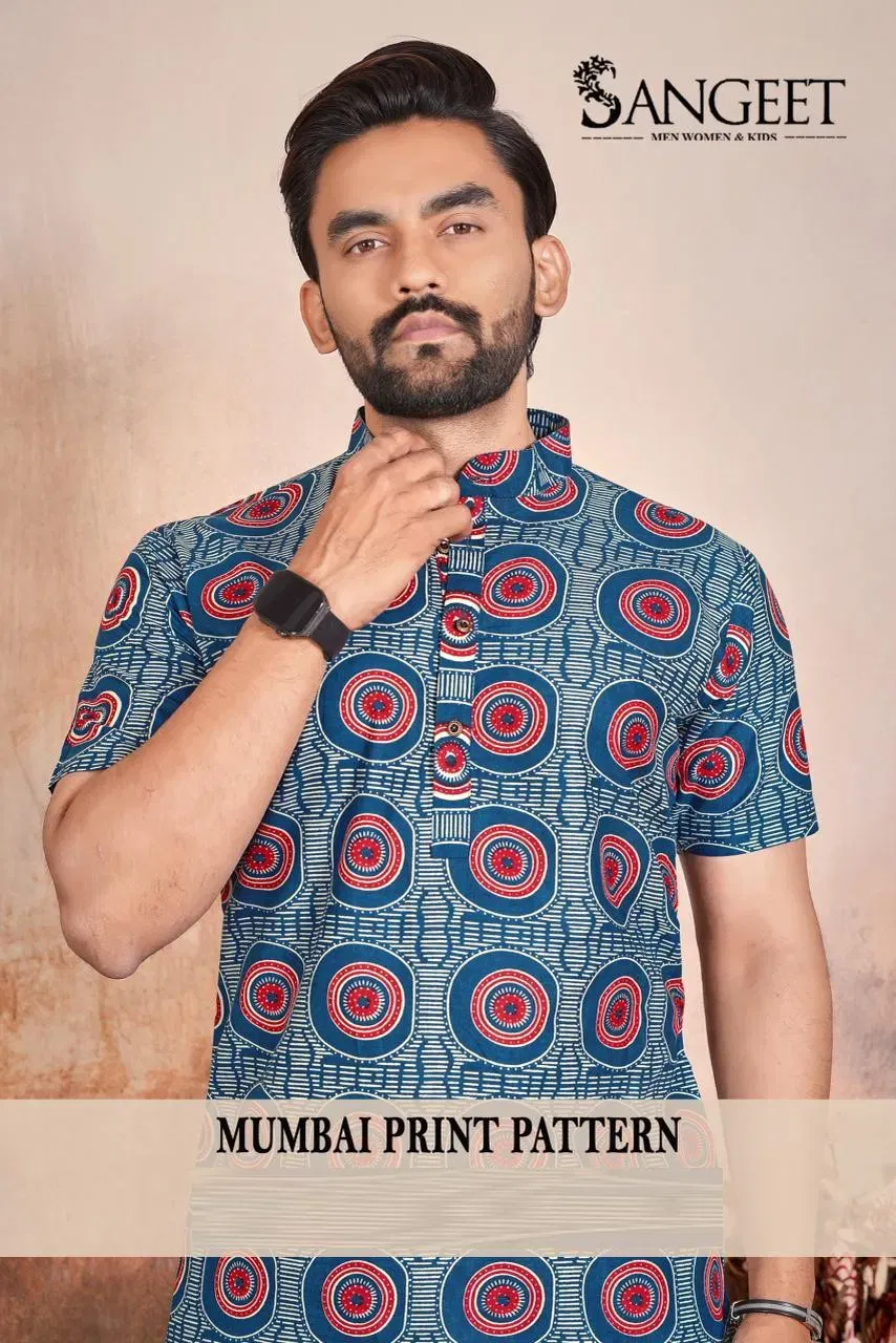 Sangeet Mumbai Print Pattern Vol 2 Cotton Casual Wear Shirt Collection Wholesale