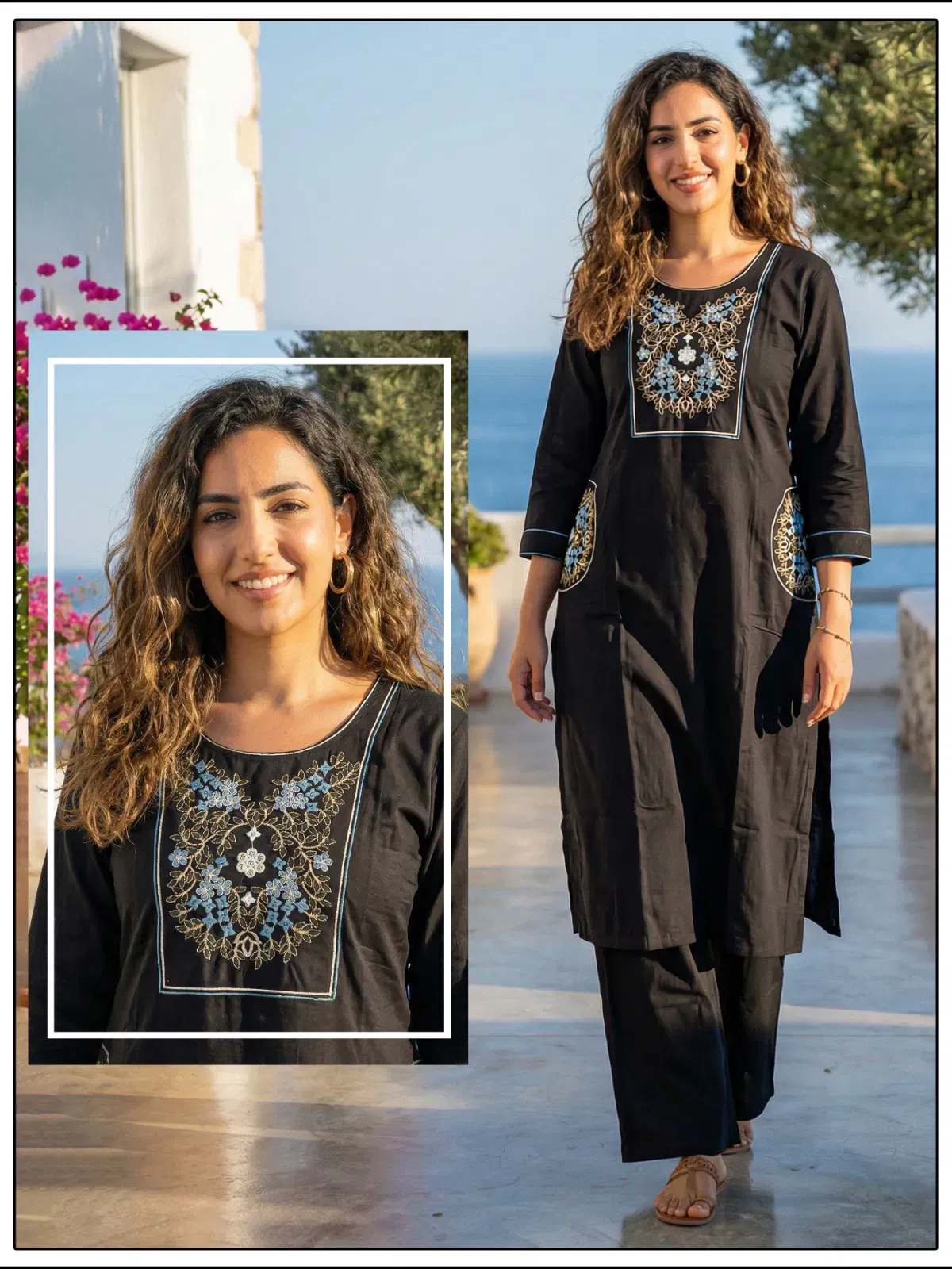Naisha K 647 Dhabu Cotton With Work Kurti and Pant Collection Wholesale 11 Buy Naisha K 647 Dhabu Cotton With Work Kurti and Pant Collection Wholesale 2026