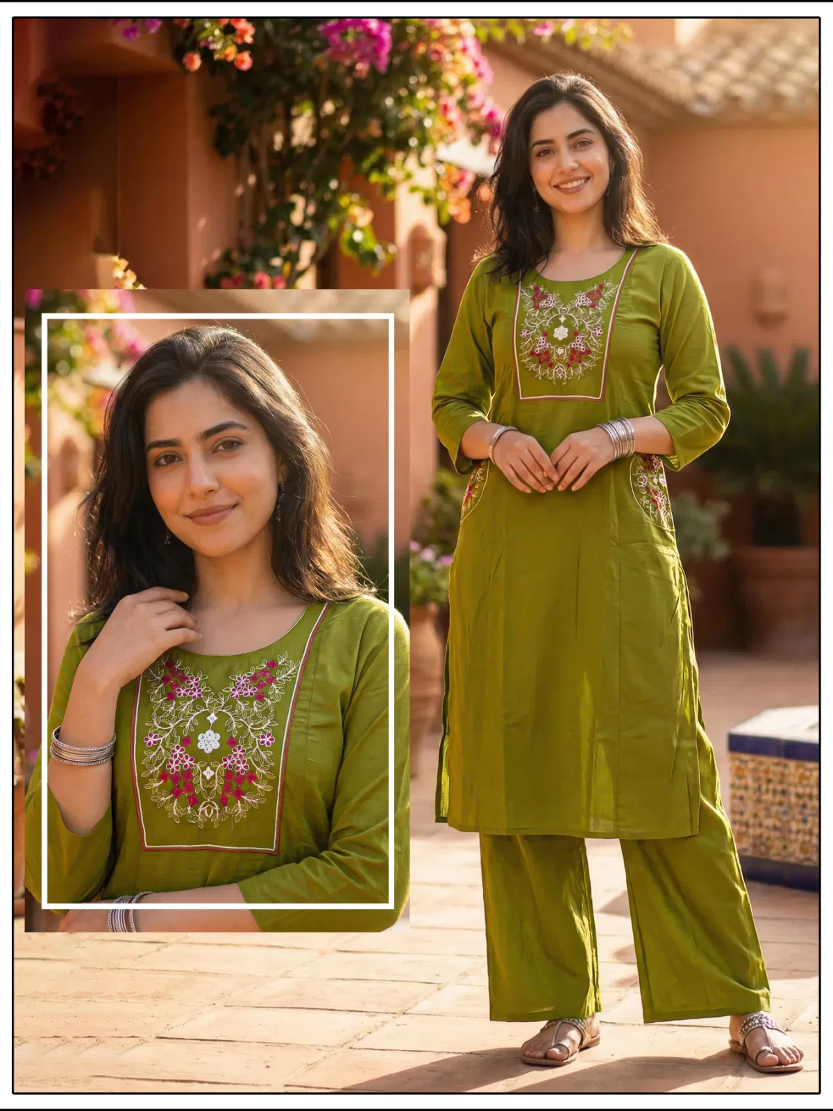 Naisha K 647 Dhabu Cotton With Work Kurti and Pant Collection Wholesale 12 Buy Naisha K 647 Dhabu Cotton With Work Kurti and Pant Collection Wholesale 2026