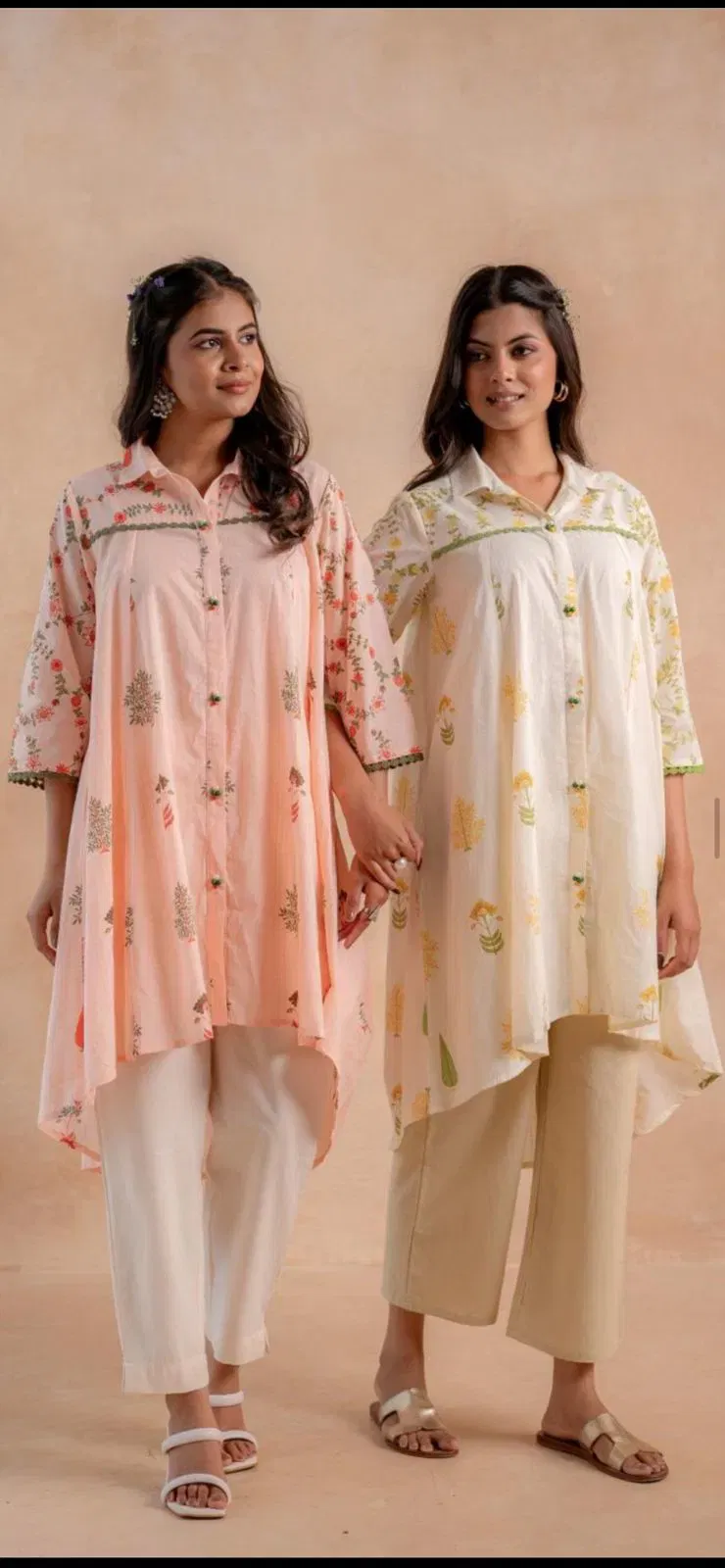 Naisha K 648 Cotton With Work Casual Wear Kurti Collection Wholesale