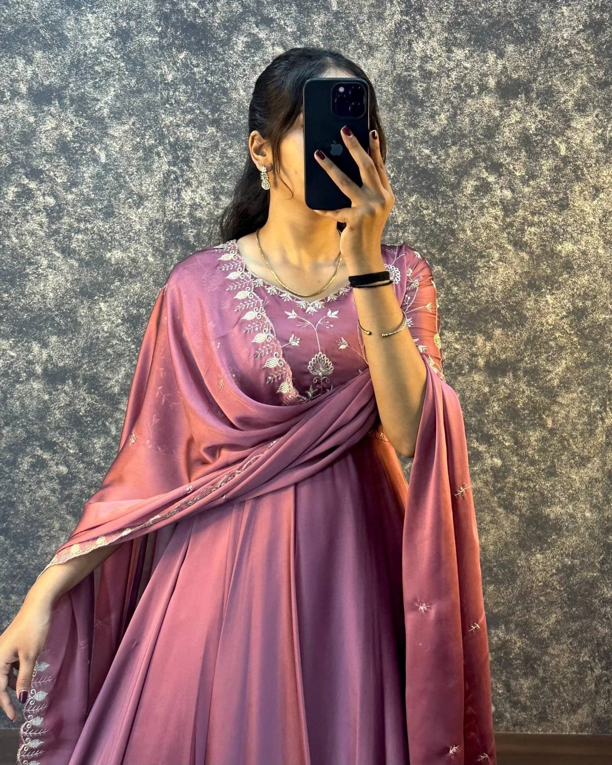 Laisha 01 Vichitra With Embroidery Work Gown And Dupatta Collection Wholesale 4 Launching Laisha 01 Vichitra With Embroidery Work Gown And Dupatta Collection Wholesale 2026