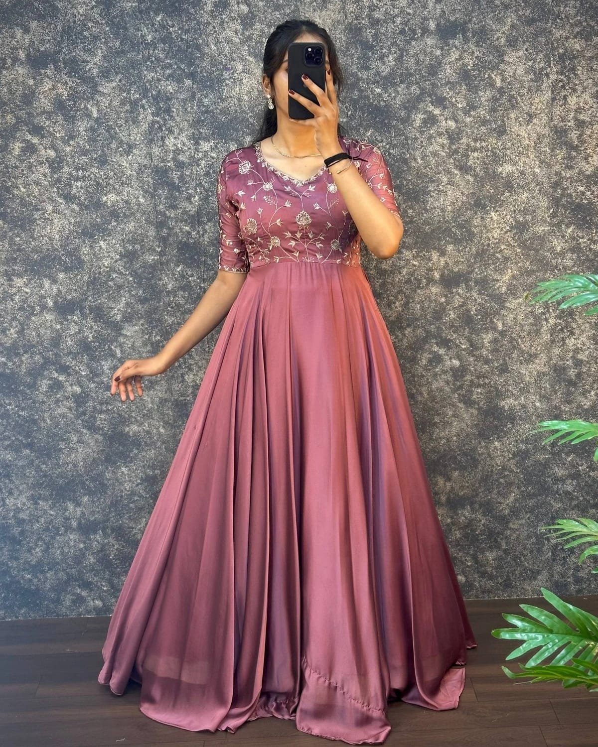 Laisha 01 Vichitra With Embroidery Work Gown And Dupatta Collection Wholesale 5 Launching Laisha 01 Vichitra With Embroidery Work Gown And Dupatta Collection Wholesale 2026