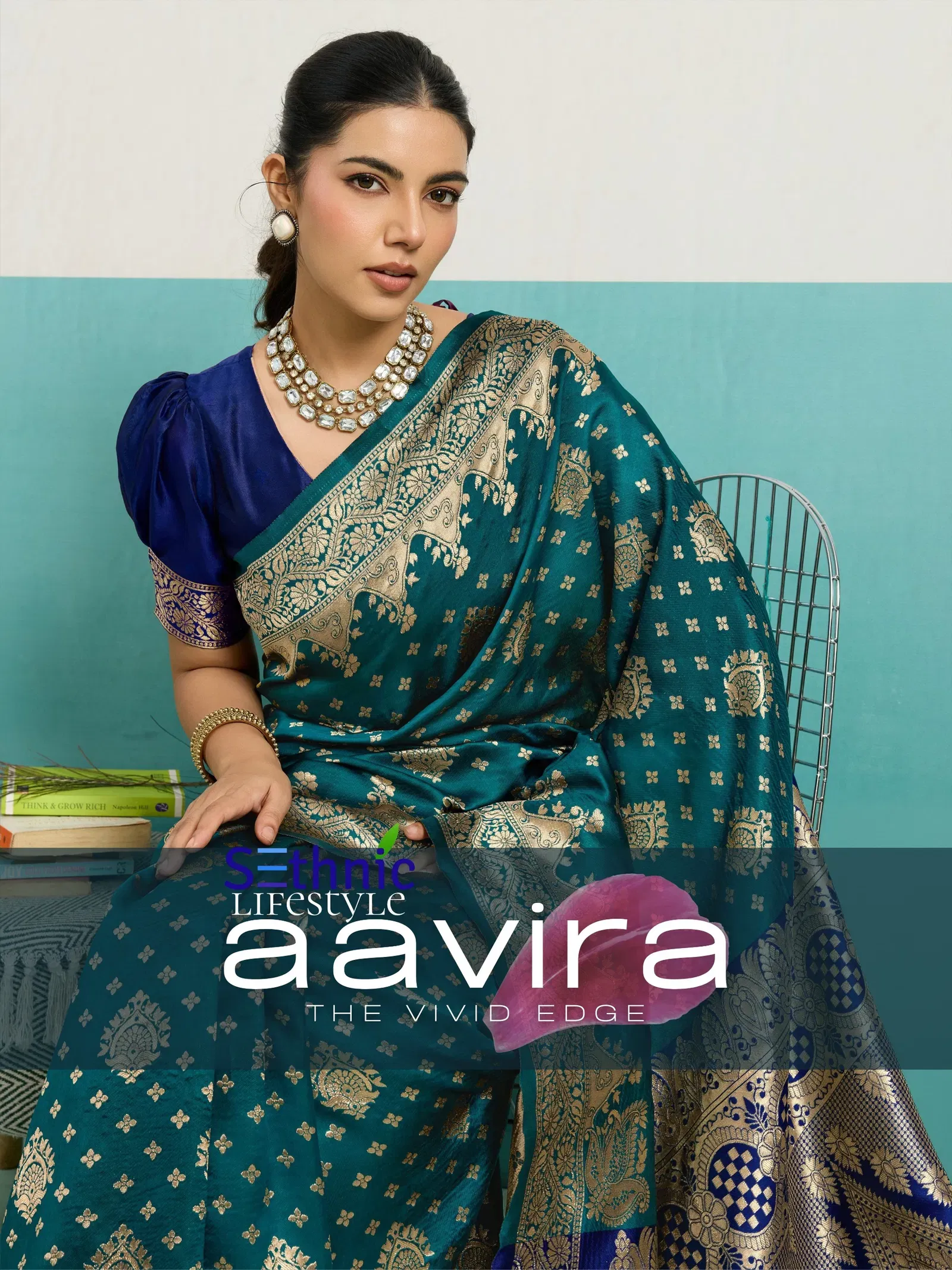 Sethnic Aavira Banarasi Silk With Zari Work Festival Wear Saree Collection Wholesale