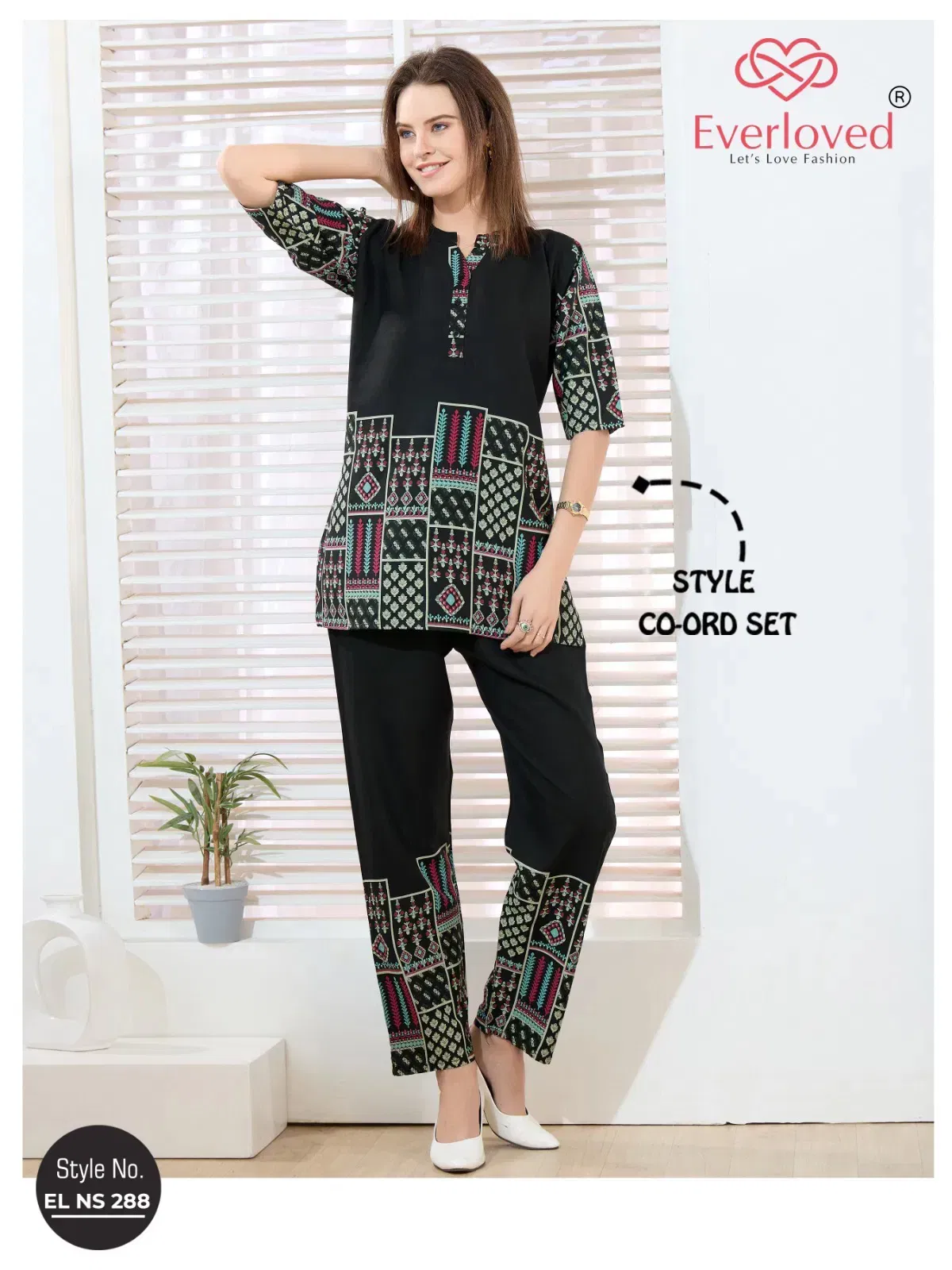 El Ns 288 Rayon Model Designer Co Ord Set Collection Wholesale