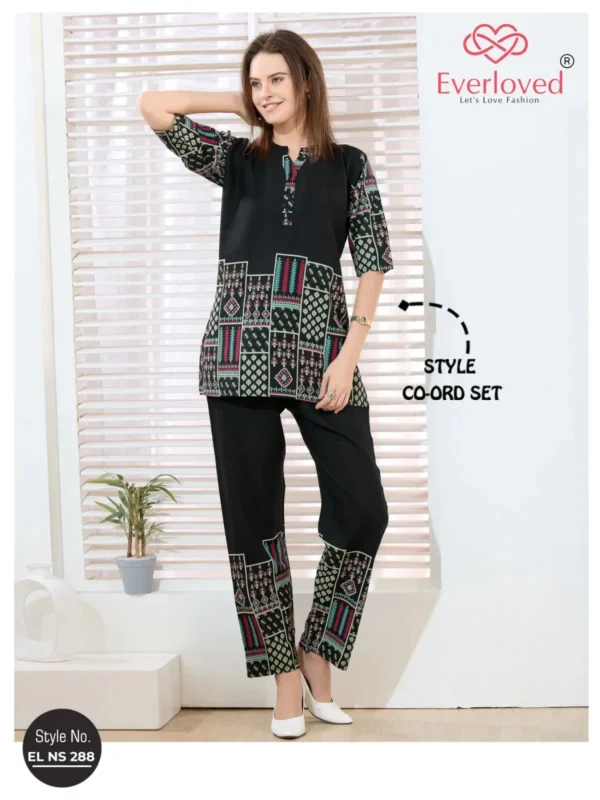 Beautiful El Ns 288 Rayon Model Designer Co Ord Set Collection Wholesale 2026