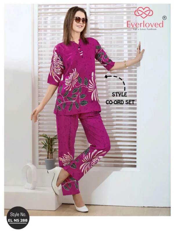 Beautiful El Ns 288 Rayon Model Designer Co Ord Set Collection Wholesale 2026
