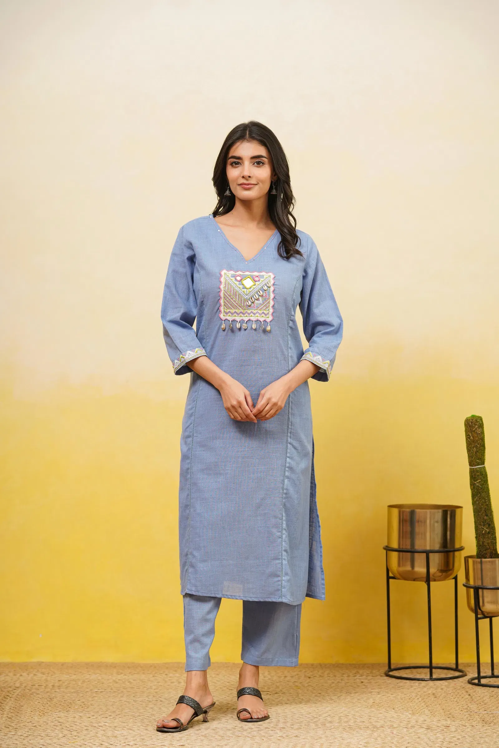 Naisha K 653 Cotton With Work Stylish Wear Top And Bottom Collection Wholesale 4 Launching Naisha K 653 Cotton With Work Stylish Wear Top And Bottom Collection Wholesale 2026
