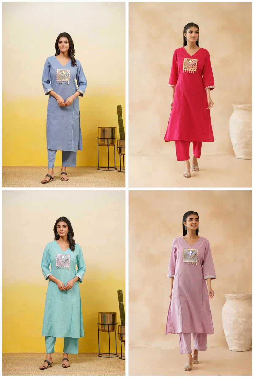 Naisha K 653 Cotton With Work Stylish Wear Top And Bottom Collection Wholesale 8 Launching Naisha K 653 Cotton With Work Stylish Wear Top And Bottom Collection Wholesale 2026