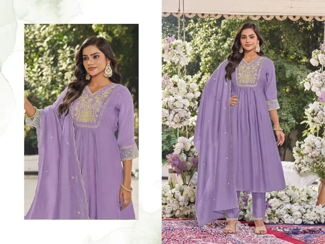 Launching Vamika Noor Vol 1 Viscose With Jari Work Kurti Pant And Dupatta Wholesale 2026