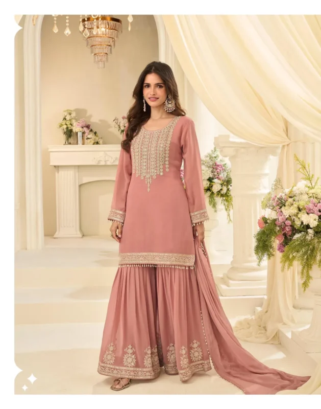 Stylish Sayuri Bansuri Georgette With Embroidered Work Top Bottom And Dupatta Wholesale 2026