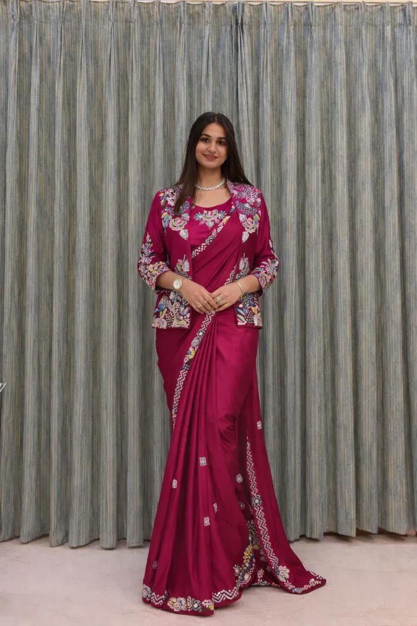 Bt 7142 Crep Satin Ready To Wear Saree With Koti Collection Wholesale 4 Buy Bt 7142 Crep Satin Ready To Wear Saree With Koti Collection Wholesale 2026