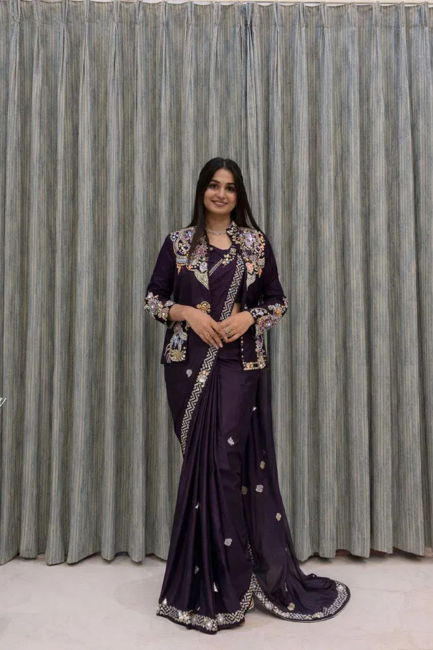 Bt 7142 Crep Satin Ready To Wear Saree With Koti Collection Wholesale 5 Buy Bt 7142 Crep Satin Ready To Wear Saree With Koti Collection Wholesale 2026