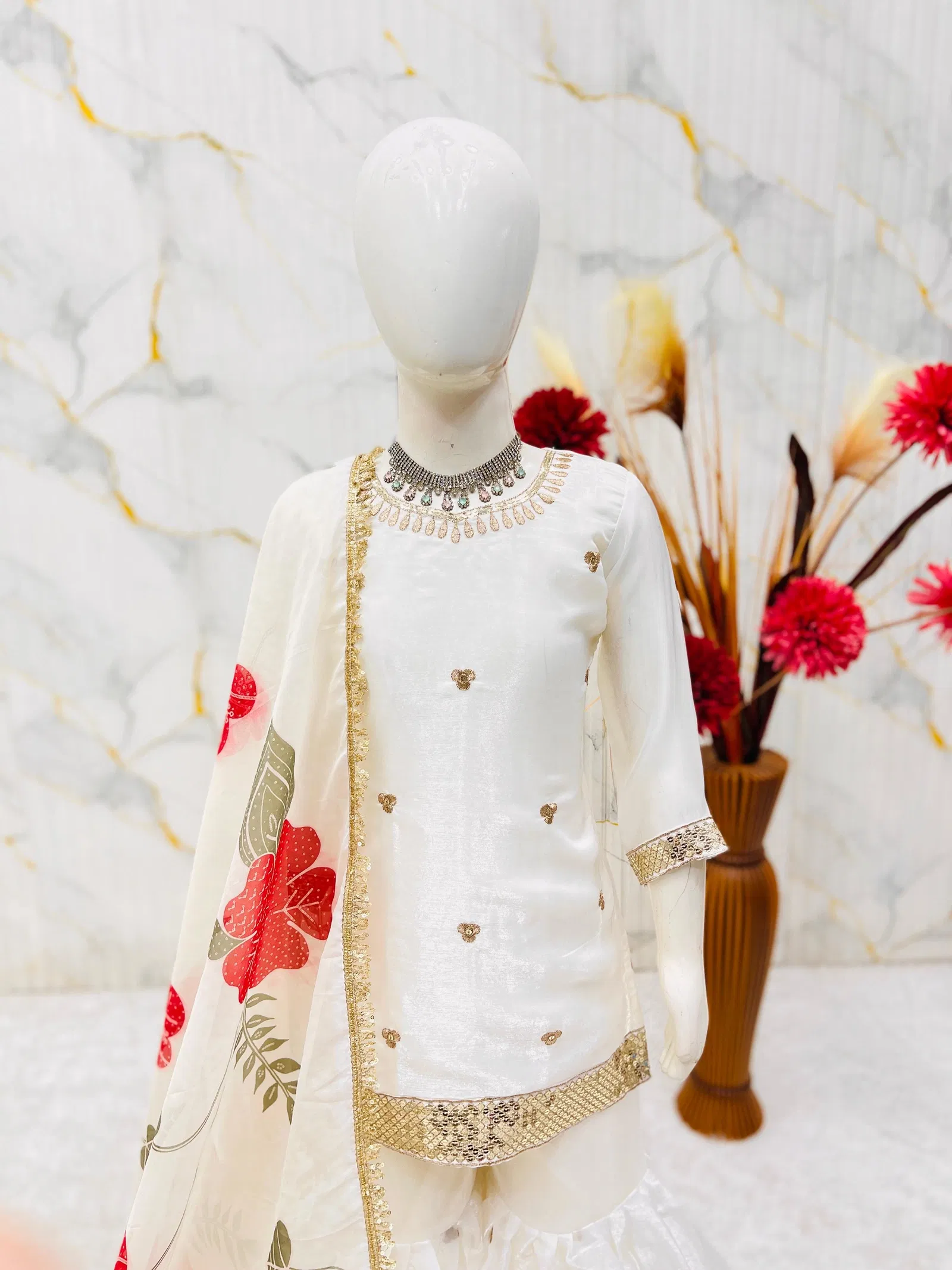 OC 241 GMY Silk Kids Top With Sharara And Dupatta Wholesale 5 Buy OC 241 GMY Silk Kids Top With Sharara And Dupatta Wholesale 2026