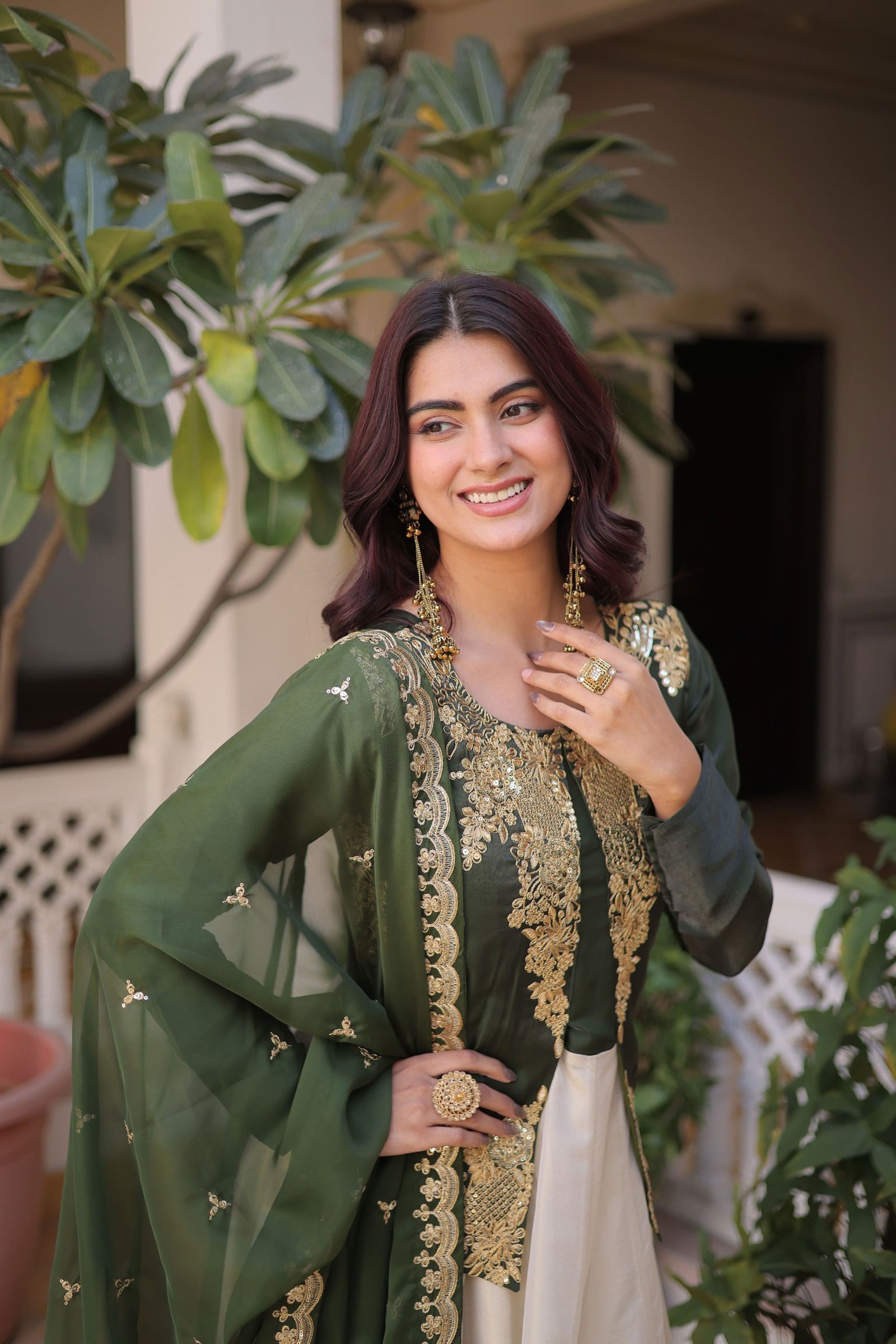 Lekha KA 1231 Glass Roman Sequins Embroidery Gown With Dupatta Wholesale 5 Latest Lekha KA 1231 Glass Roman Sequins Embroidery Gown With Dupatta Wholesale 2026