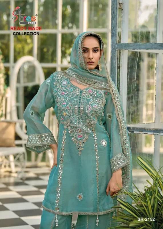 Latest Shree Sr 2152 A To D Chiffon With Mirror Work Pakistani Salwar Kameez Wholesale 2026