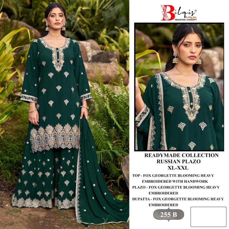 Stylish Bilqis B 255 A To D Faux Georgette With Embroidery Work Pakistani Suits Wholesale 2026
