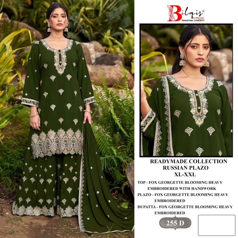 Stylish Bilqis B 255 A To D Faux Georgette With Embroidery Work Pakistani Suits Wholesale 2026